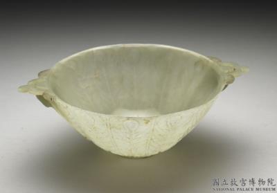 图片[2]-Jade bowl with two triangular handles, Ottoman Empire-China Archive